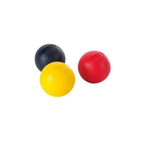 Pure2Improve | Set of 3 pcs Massage Balls, 5 cm | Black, Red, Yellow